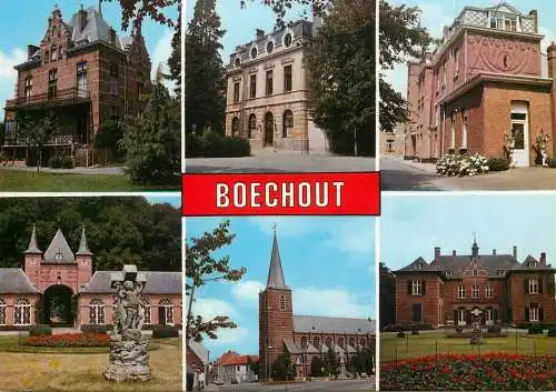Boechout multi views postcard