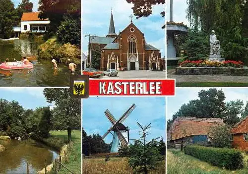 Kasterlee multi views postcard