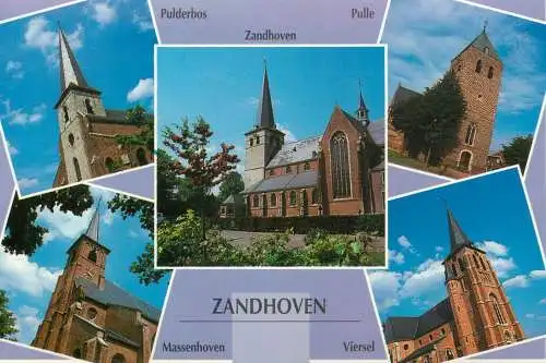Zandhoven multi views postcard