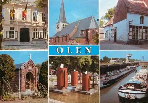 Olen multi views postcard