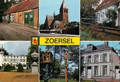 Zoersel multi views postcard