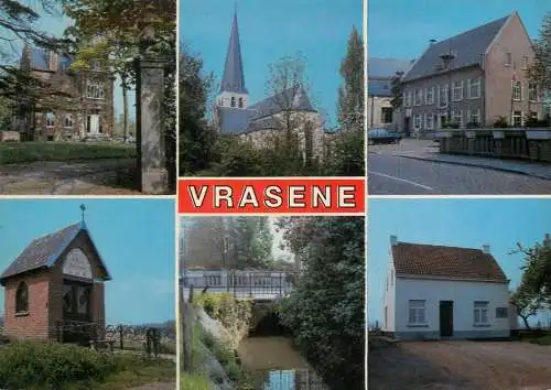 Vrasene multi views postcard