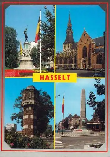 Hasselt multi views postcard