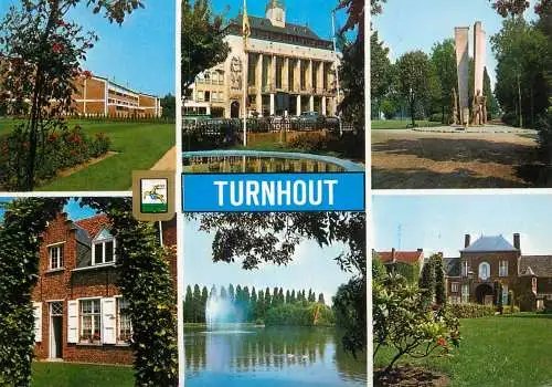 Turnhout multi views postcard