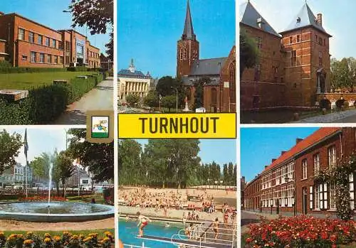 Turnhout multi views postcard