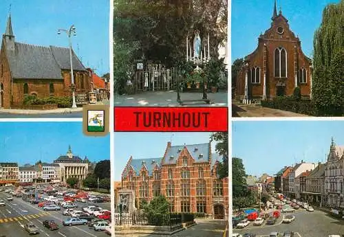 Turnhout multi views postcard