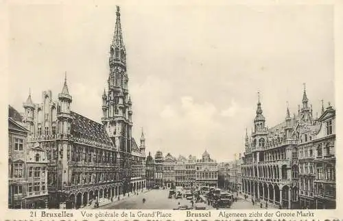 Postcard Belgium Bruxelles la Grand Place