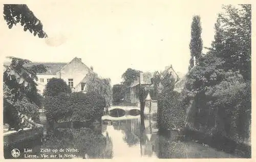 Postcard Belgium Lier Nethe view