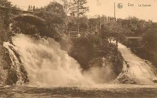 Postcard Belgium Coo la cascade