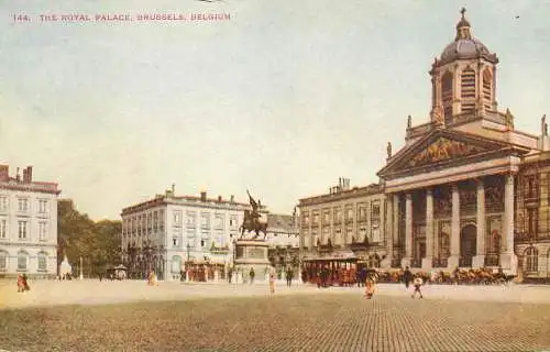 Postcard Belgium Bruxelles royal palace