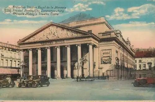 Postcard Belgium Bruxelles THeatre Royal de la Monnaie