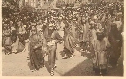 Postcard Belgium Brugge procession du St. Sang