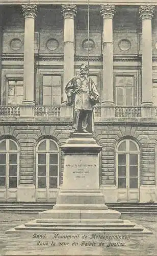 Postcard Belgium Gent Justice Palace monument