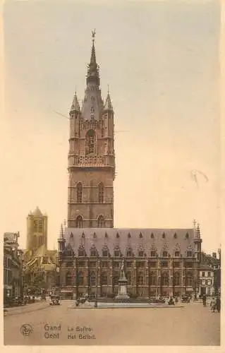 Postcard Belgium Gent clocktower