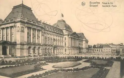 Postcard Belgium Bruxelles king's palace