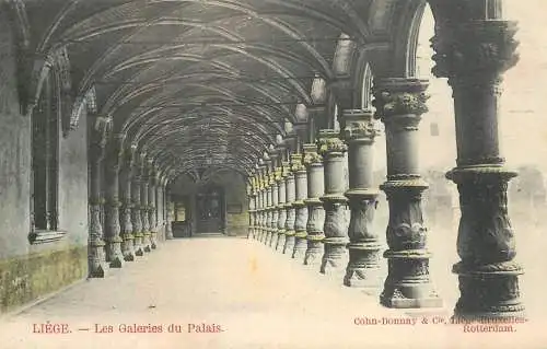 Postcard Belgium Liege palace