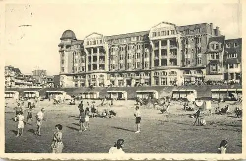 Postcard Belgium Westende beach