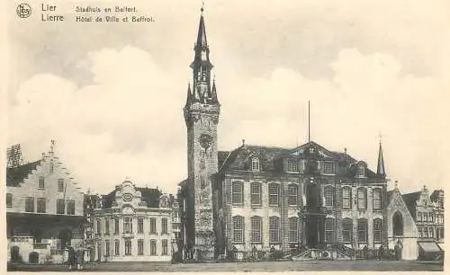 Postcard Belgium Lier city hall