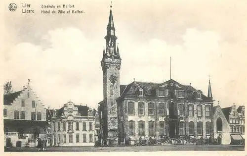 Postcard Belgium Lier city hall