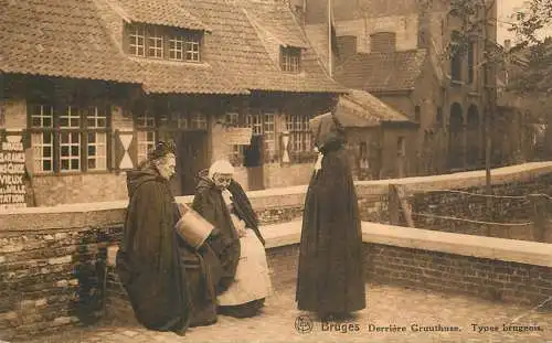 Postcard Belgium Brugge Derriere Gruuthuse