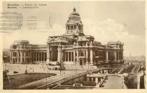 Postcard Belgium Bruxelles justice palace