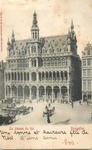 Postcard Belgium Bruxelles maison du roi