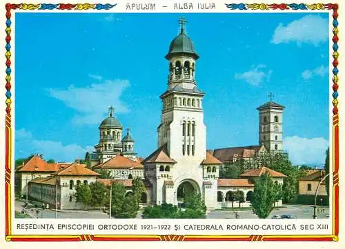 Romania Alba Iulia Resedinta Episcopiei Ortodoxe so Catedrala Romano-Catolica