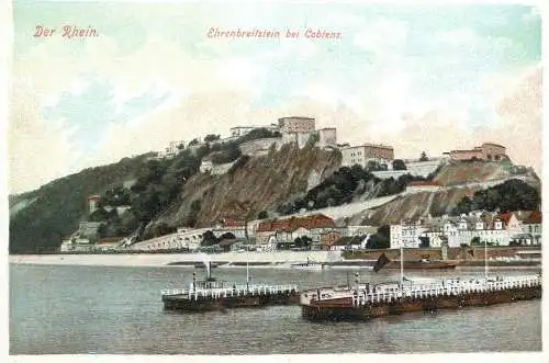 AK Viele Grusse vom schonen Rhein - Koblenz