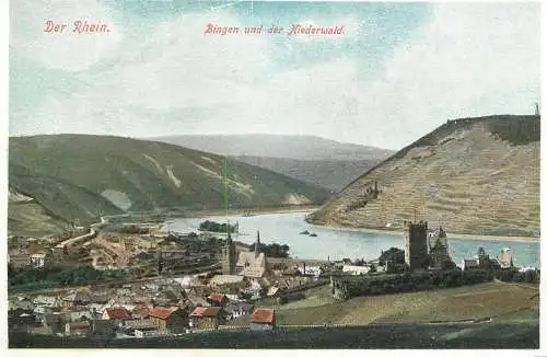 AK Viele Grusse vom schonen Rhein - Bingen