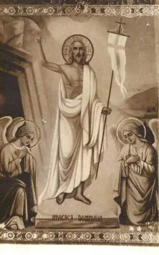 Jesus Christ resurrection scene