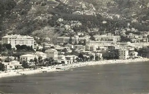 Postcard France Menton beach