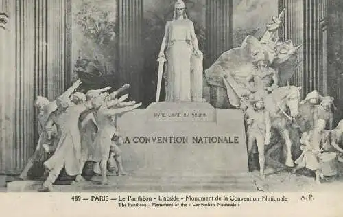 Postcard France Paris Pantheon