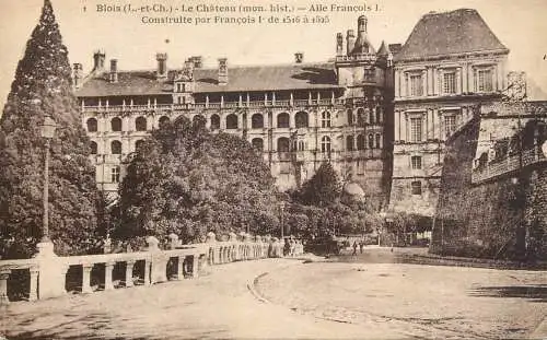 Postcard France Blois castle