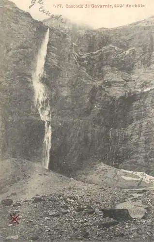 Postcard France Gavarnie cascade