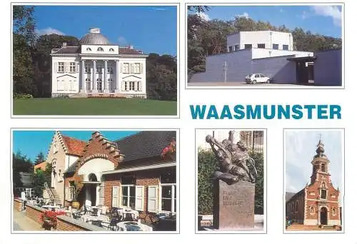 Postcard > Europe > Belgium > East Flanders > Waasmunster multi views