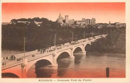 Postcard France Avignon bridge