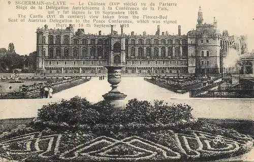Postcard France Saint-Germain-en-Laye castle