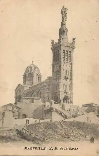 Postcard France Marseilles Notre Dame de la Garde