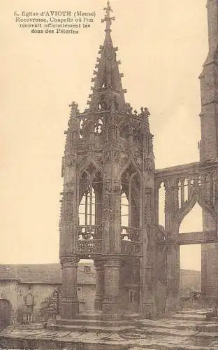 Postcard France Avioth church