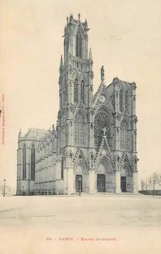 Postcard France Nancy eglise St. Pierre