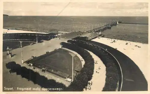 Postcard Poland Sopot pier