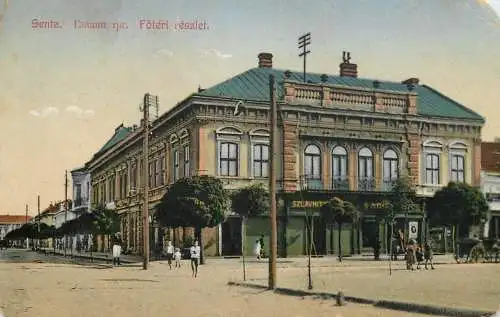 Postcard Serbia Senta Foteri reszlet
