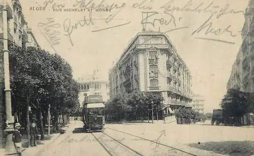 Algeria Alger Rue Michelet tramway
