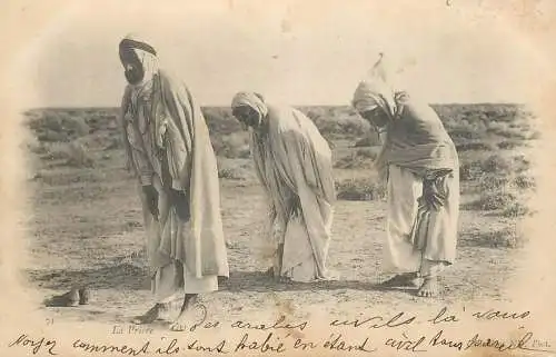 Scenes et types du Afrique La Priere