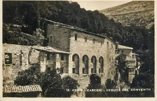 Italy Assisi Carceri veduta del Convento