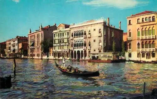 Italy Venezia Ca' d'Oro gondola boat