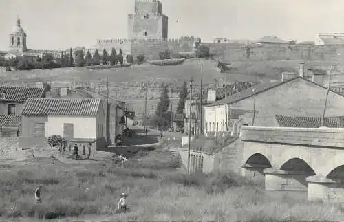 Spain Ciudad Rodrigo Castle from Arrabal Bridge