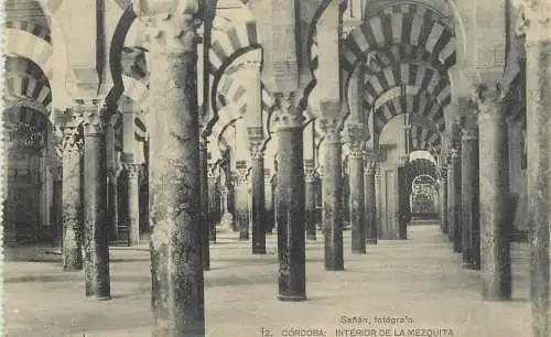 Spain Cordoba La Mezquita interior view