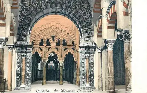 Spain Cordoba La Mezquita El mirahb