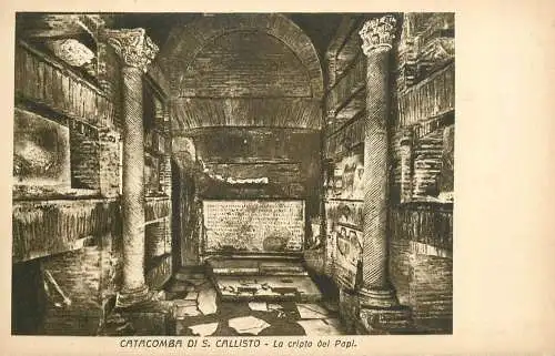 Italy Catacomba di S Callisto - Cripta dei Papi